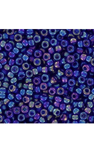 Miyuki rocailles Perlen 11/0 - Transparent cobalt ab 11-177